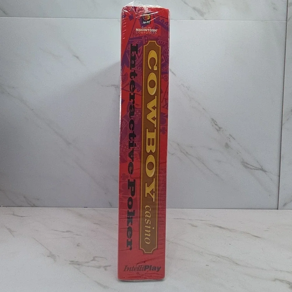VTG✨Cowboy Casino Interactive‎ Poker CDROM Mac Macintosh✨New✨IntelliPlay✨NOS